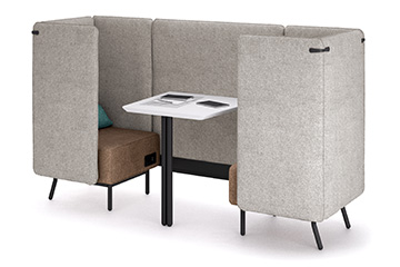 Buro office-pod modulares sofa mit halbinsel tischler Around Lab LT