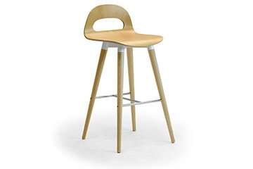 Vintage holz barhocker Samba Stool