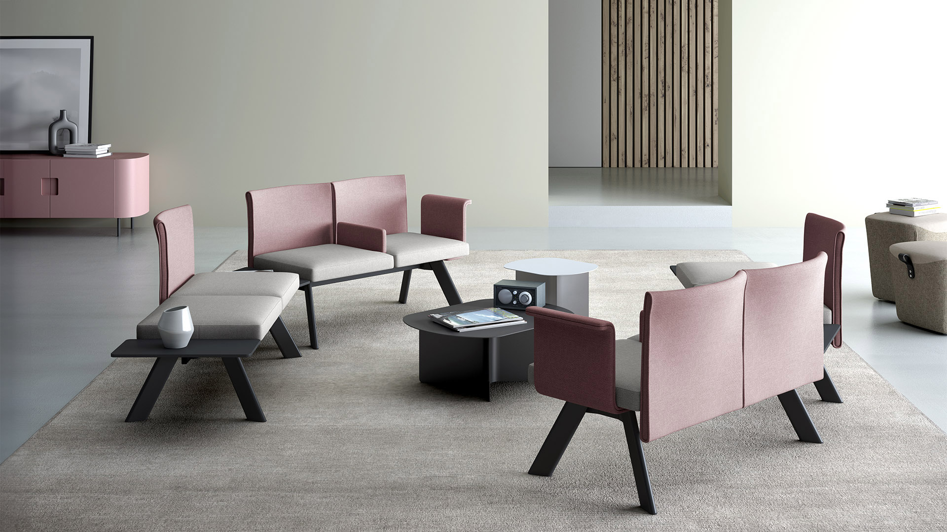 Modulare banke fur moderne open-space lounges OLA