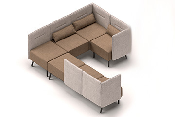 Moderne modularen sofas fur open space Around