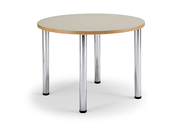 Buro tisch mit runder top rechteckig tischplatte Arno 3