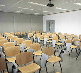 Chairs with folding writing tablet for training room and classroom