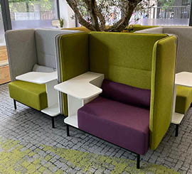 Sofa mit integriertem Tisch fur Lobby, Eingang und Wartezimmer